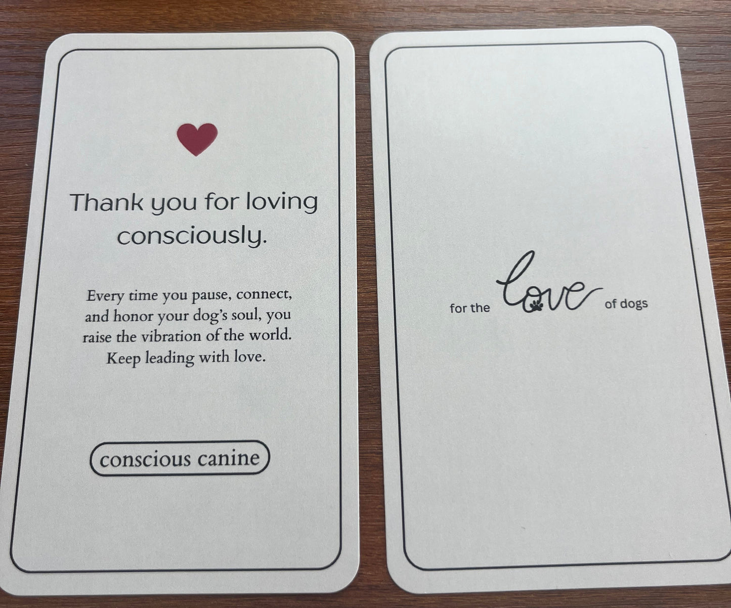 Conscious Canine Card Deck Pre-Order